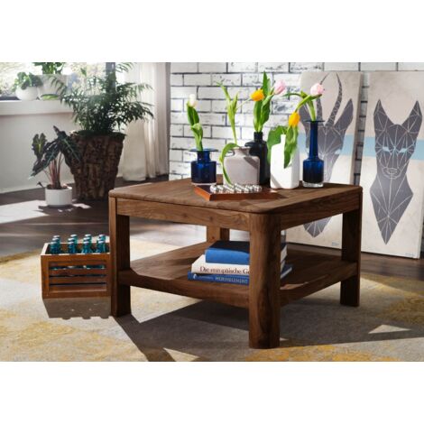 Table basse 70x70 Palissandre teinté Smoked cherry TORONTO 106