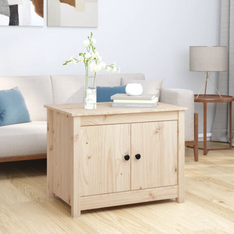 Table basse 71x49x55 cm Bois massif de pin vidaXL