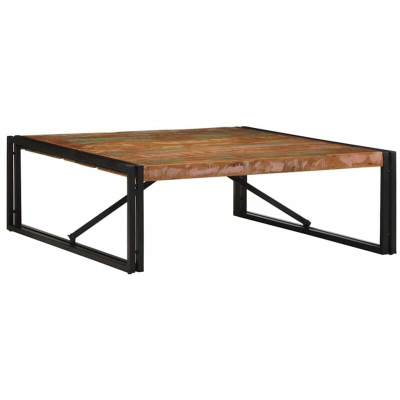 Vidaxl - Table basse multicolore 100x100x35 cm bois récupération massif