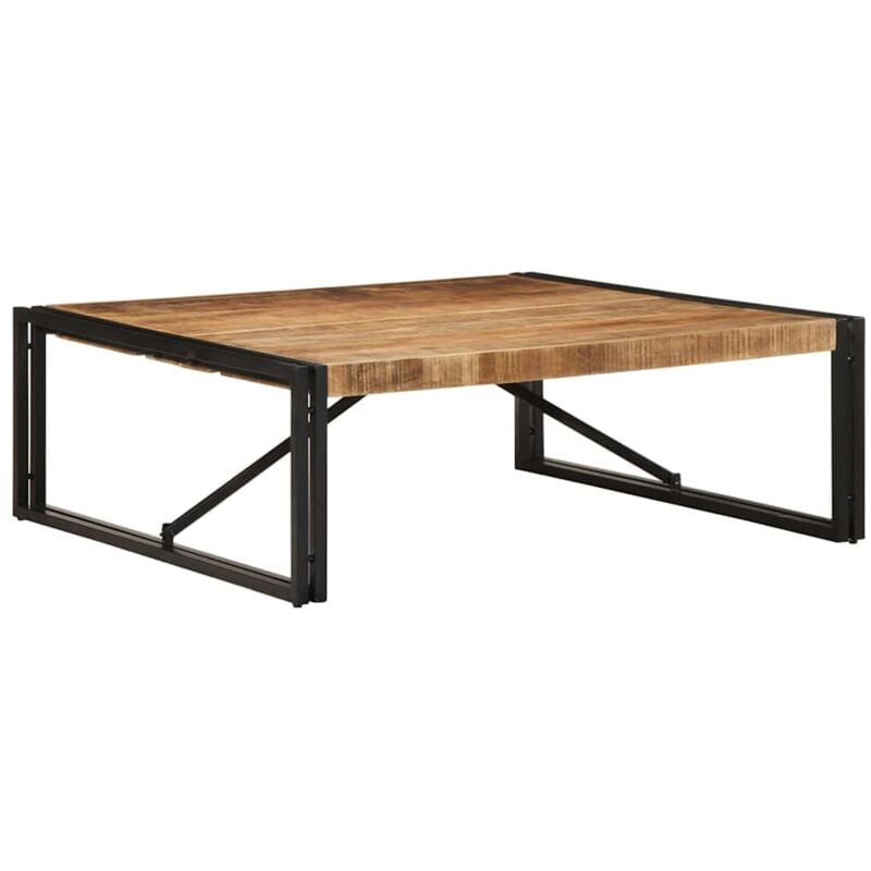 Vidaxl - Table basse 100x100x35 cm bois de manguier massif brut