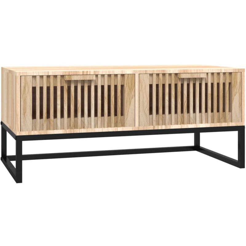 Vidaxl - Table basse 80x40x35 cm Bois d'ingénierie et fer