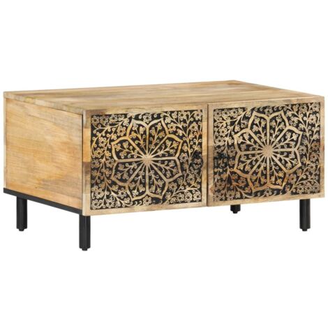Table basse 80x50x40 bois de manguier massif