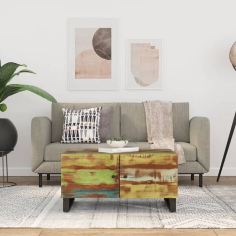 Table basse 80x50x40 cm Bois de récupération et d'ingénierie vidaXL