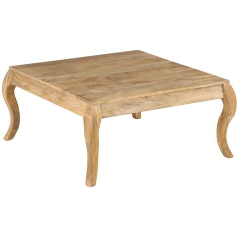 Table basse 80x80x40 cm Bois de manguier massif vidaXL