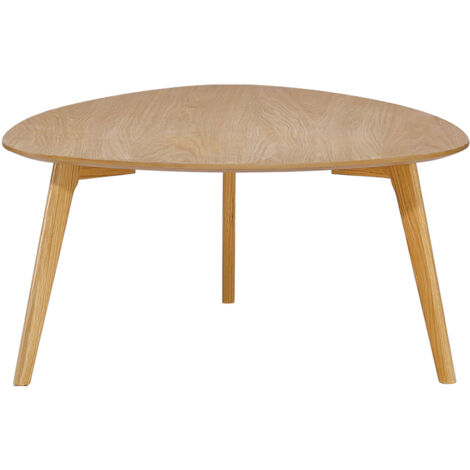 Table basse 80x80x40 cm décor chêne naturel - BALTIC