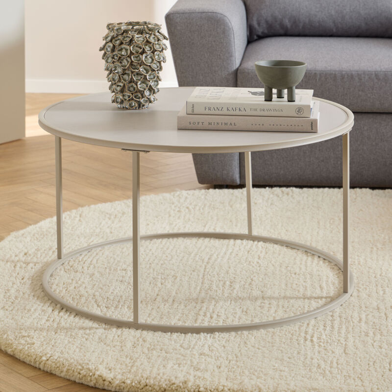 Table basse 80x80x45cm gris