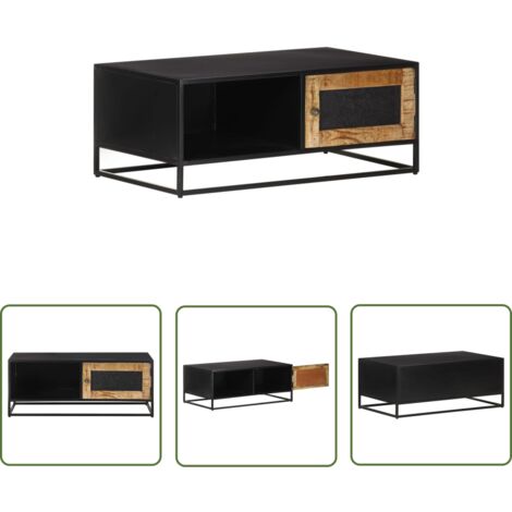 Table basse 90x50x35 Bois de manguier brut
