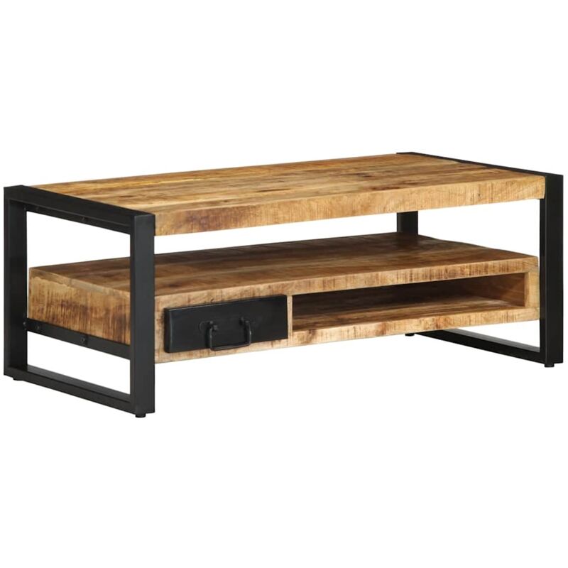 Vidaxl - Table basse 90x50x36 cm bois de manguier massif brut