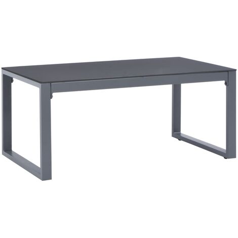 Table basse 90x50x40 cm Aluminium vidaXL - Gris