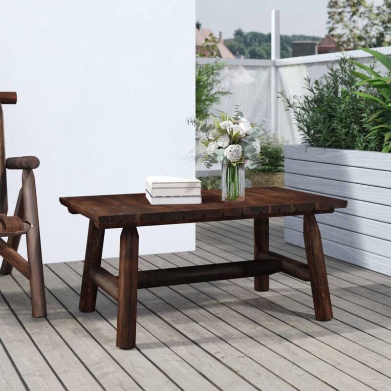 Table basse 90x50x41 cm bois massif d'épicéa