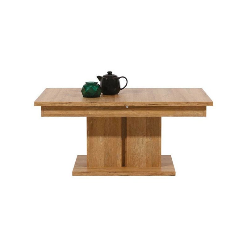 TMM - Table basse à allonge Chêne - bielsko - l 114/144 x l 68 x h 51.5 cm