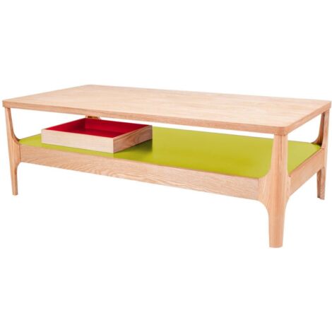 Table basse addison - Vert, bois