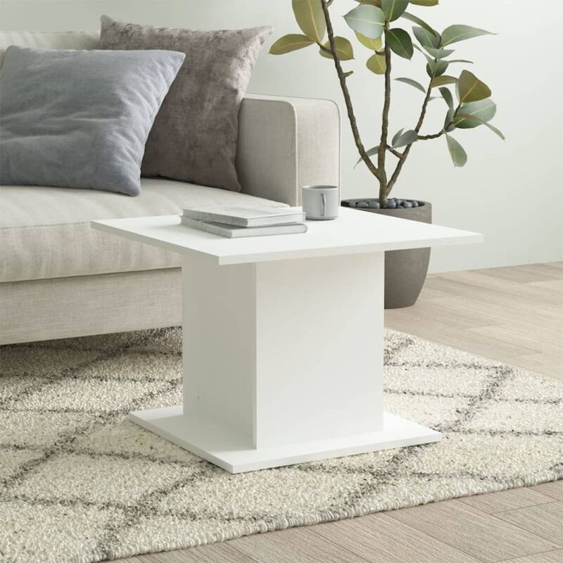 Vidaxl - Table basse Blanc 55,5x55,5x40 cm Aggloméré