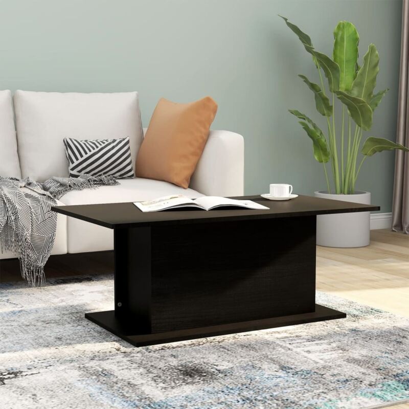 Vidaxl - Table basse noir 102x55,5x40 cm bois d'ingénierie