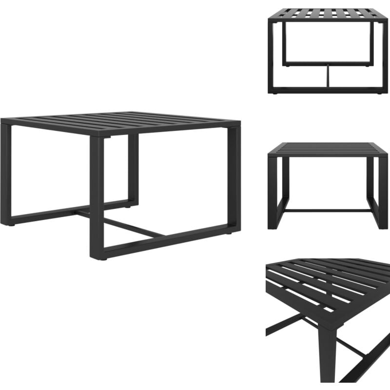 Table basse Aluminium Anthracite - Table Basse - Mobilier De Jardin - Table Extérieure - Aluminium - Design Moderne