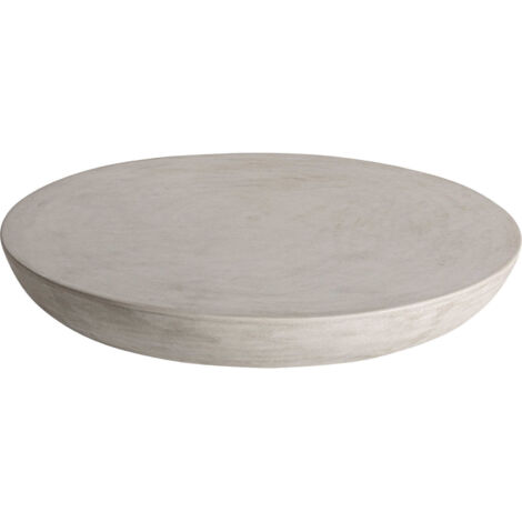 Table basse art déco en ciment finition naturelle gris raffiné - Gris ciment naturel