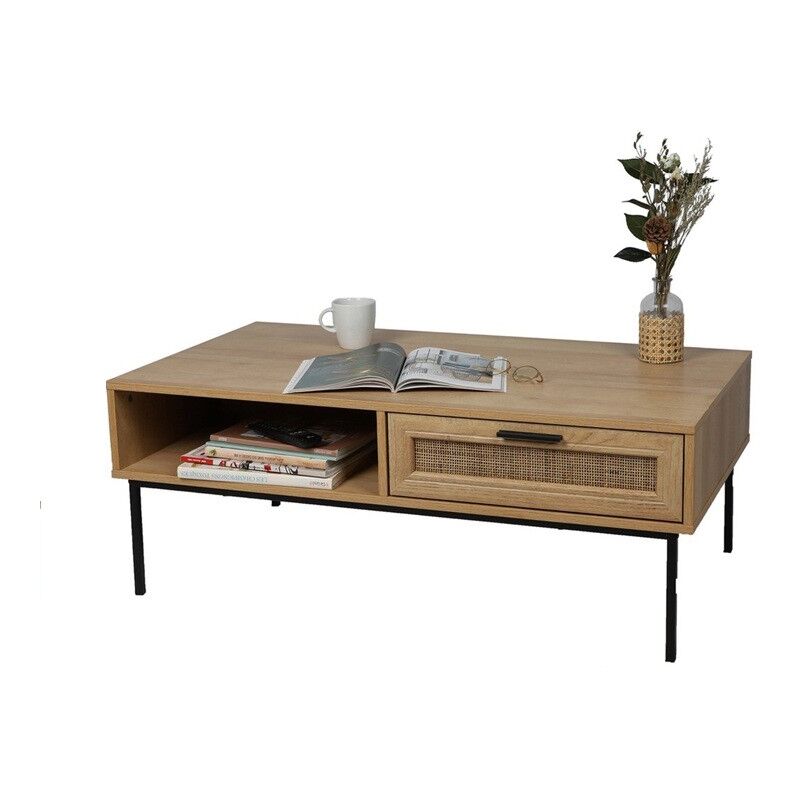 5five Simply Smart - Table Basse Avec 1 Tiroir Romy Marron Five 5five Simply Smart - Table Basse Avec 1 Tiroir Romy Marron Five