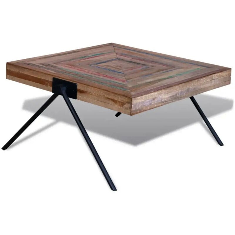 Vidaxl - Table basse avec pieds en v Bois de teck recyclé