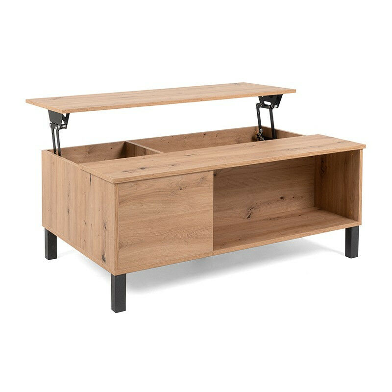 Finori - Table basse plateau relevable naturel