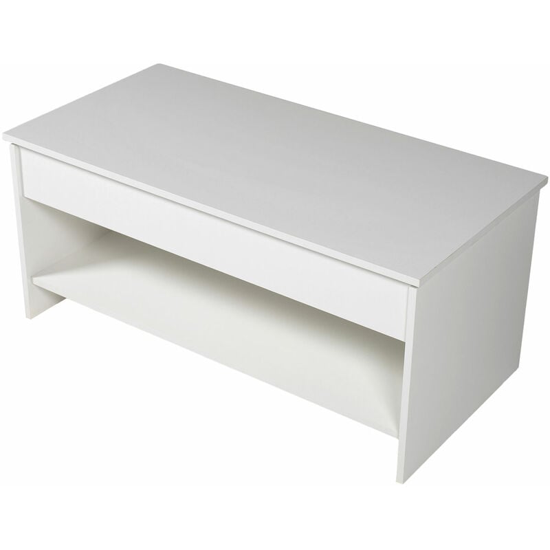 Happy Garden - Table basse avec plateau relevable blanche hedda