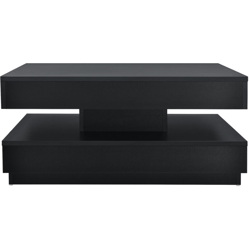 table basse canapé office moderne conception pivotant plancher différentes couleurs couleur : noir
