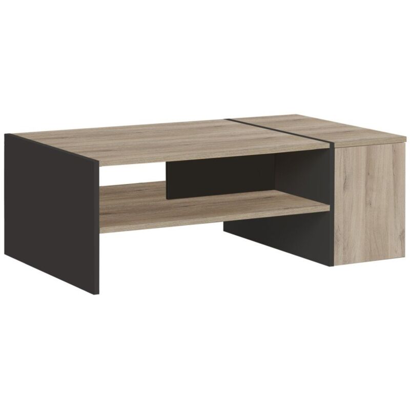Table basse avec rangement bar Yori - Fabrication Française - Calicosy