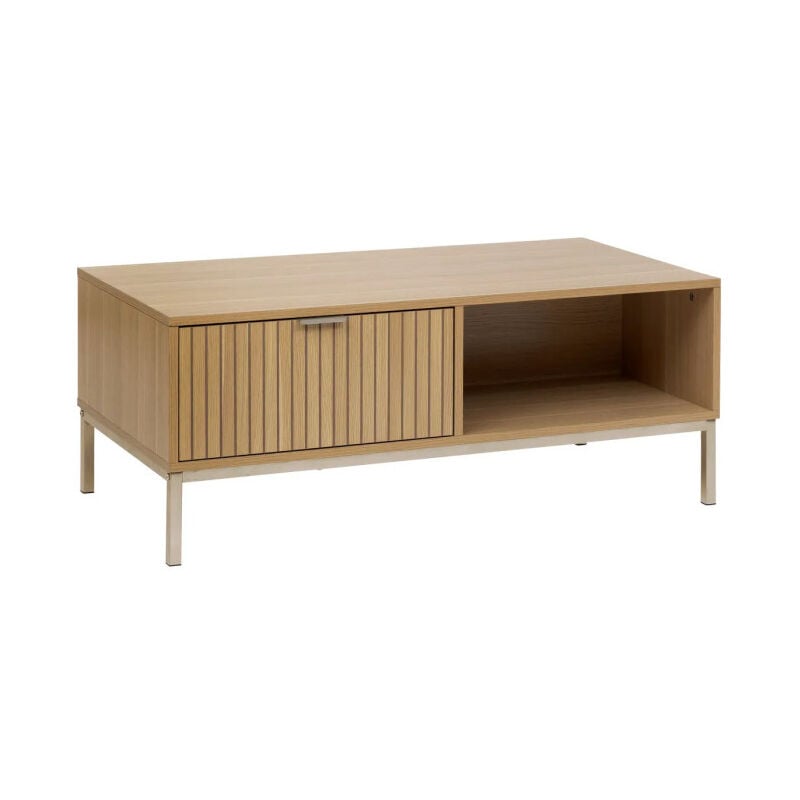5five Simply Smart - Table Basse Avec Tiroir 'Tasso' 100cm Naturel