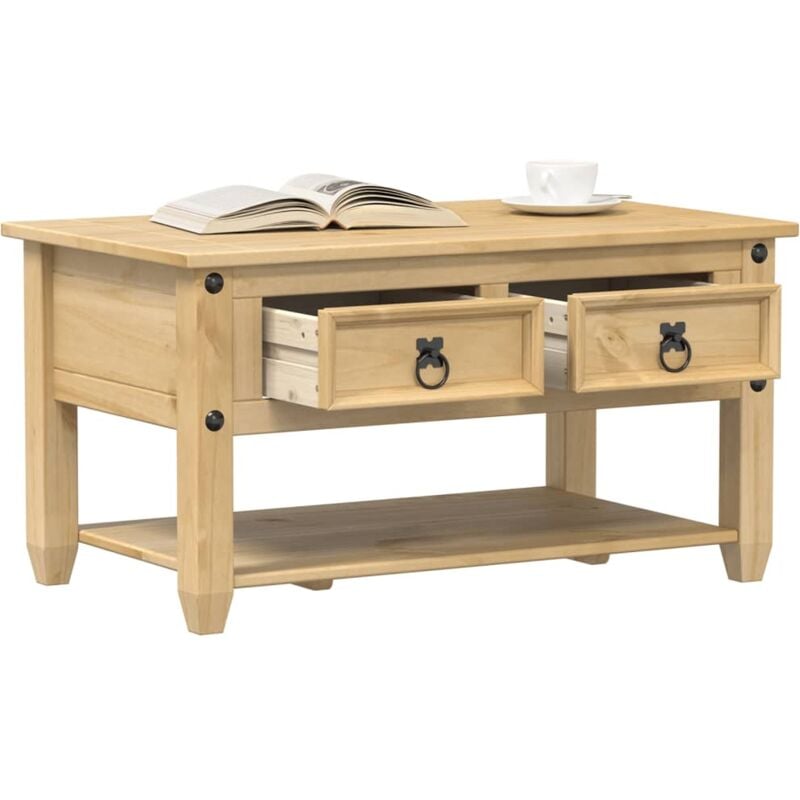 Vidaxl - Table basse avec tiroirs Corona 85x50x45 cm bois de pin massif