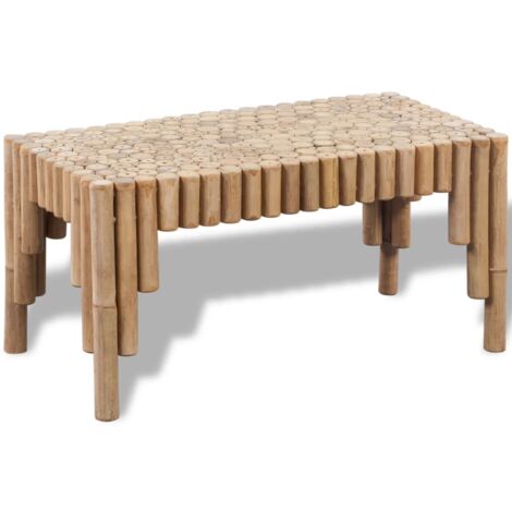 Table Basse Pliable,Table Basse En Bambou De Style Japonais,Table