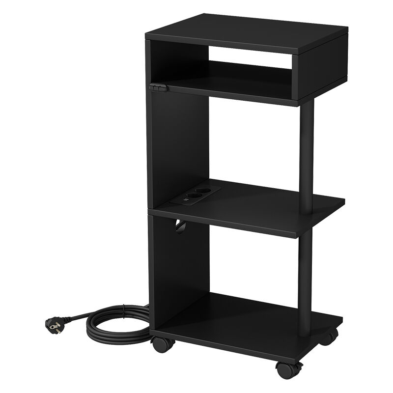 Vicco - Table basse Barion, Noir, 38x78cm