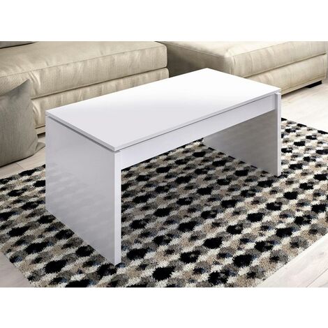 Table basse pliable AKILLI 44,8x90 cm blanche