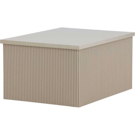 Table basse beige Lenox 80 x 60 x 40 cm