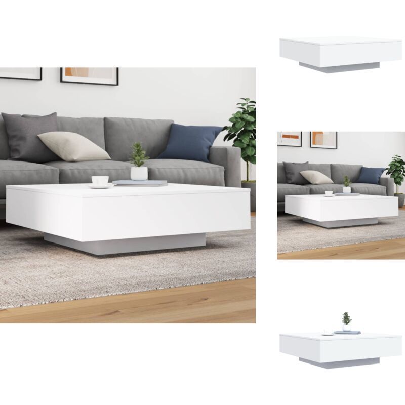 Vidaxl - Table basse blanc 100x100x31 cm bois d'ingénierie - Table Basse - Meuble Salon - Table D'appoint - Design Moderne - Bois D'ingénierie