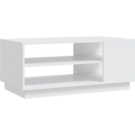 Table basse Blanc 102x55x43 cm