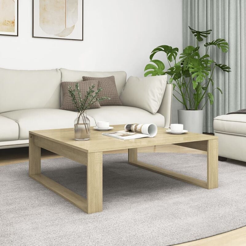 Vidaxl - Table basse Chêne sonoma 100x100x35 cm Aggloméré