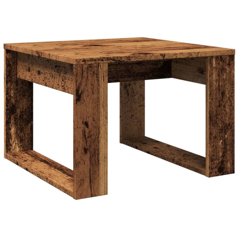 Vidaxl - Table d'appoint vieux bois 50x50x35 cm bois d'ingénierie