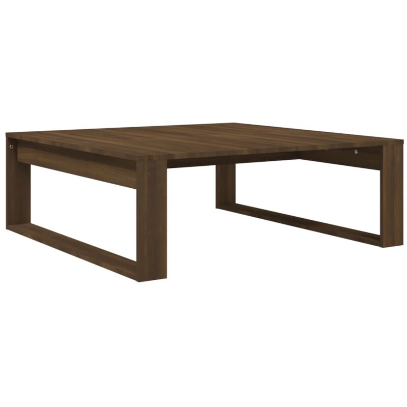 Vidaxl - Table basse Chêne marron 100x100x35 cm Bois d'ingénierie
