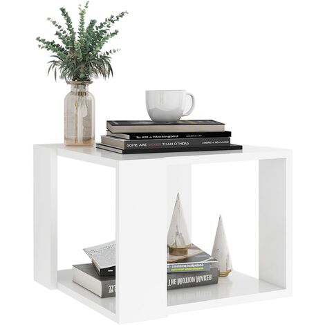 Table basse Blanc 40x40x30