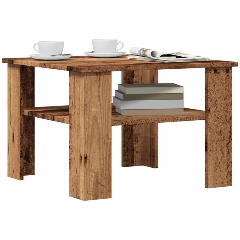 Vidaxl - Table basse vieux bois 60x60x42 cm bois d'ingénierie