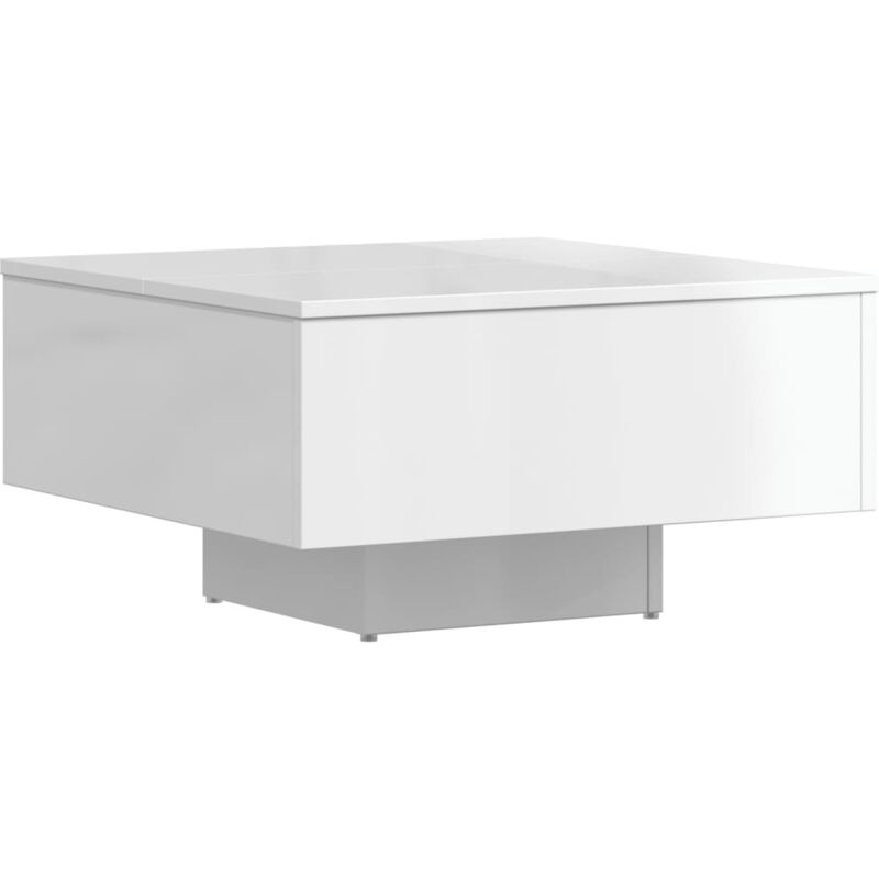 Vidaxl - Table basse Blanc brillant 60x60x31,5 cm Aggloméré