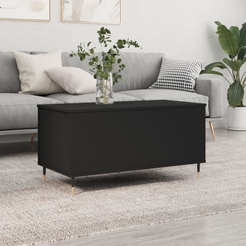 Vidaxl - Table basse Noir 90x44,5x45 cm Bois d'ingénierie