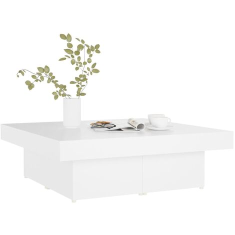 Table basse Blanc 90x90x28
