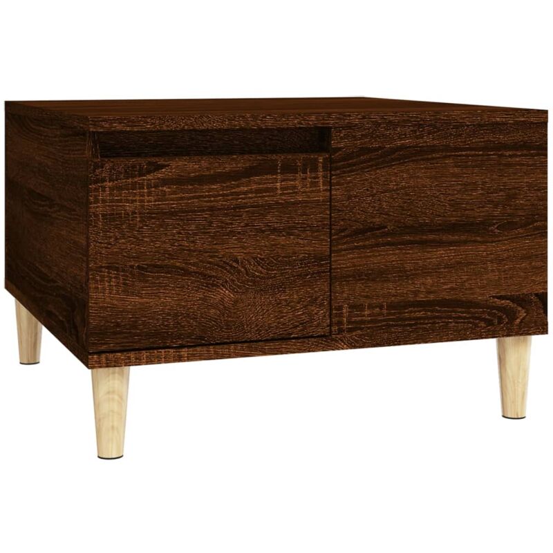 Vidaxl - Table basse chêne marron 55x55x36,5 cm bois d'ingénierie