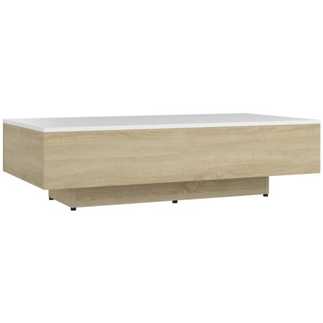 vidaXL Table Basse Aggloméré Table d'Appoint Canapé Bout de Canapé Multicolore