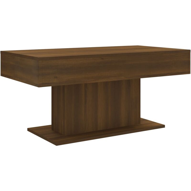 Vidaxl - Table basse Chêne marron 96x50x45 cm Bois d'ingénierie