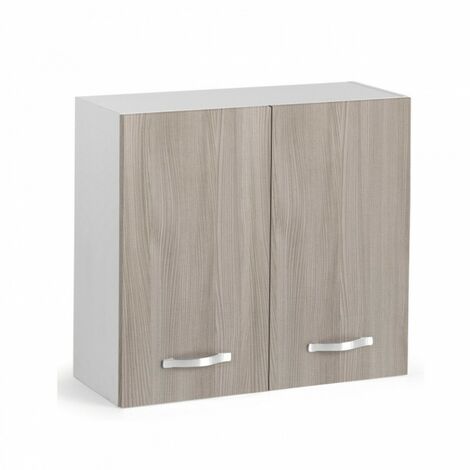 Table basse blanche Homy avec double plateau en verre