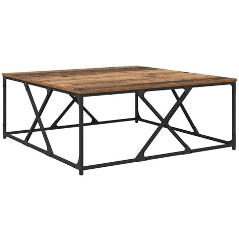 Table basse Bois ancien 100 x 100 x 40 cm Bois d'ingénierie CFW414458