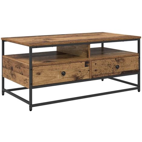 Table basse Bois ancien 100 x 51 x 45 cm Bois d'ingénierie CFW151168