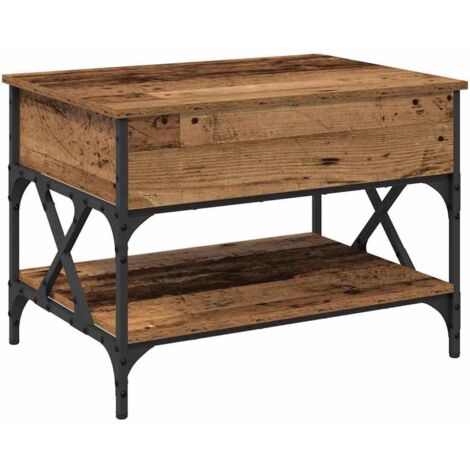 Table basse Bois Ancien 70x50x50cm Bois d'ingénierie CFW655747