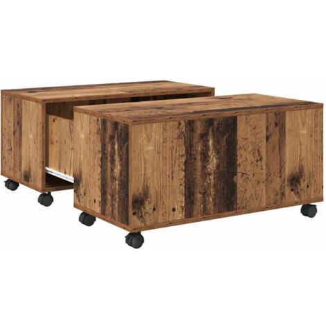 Table basse Bois ancien 75 x 75 x 38 cm Bois d'ingénierie vidaXL